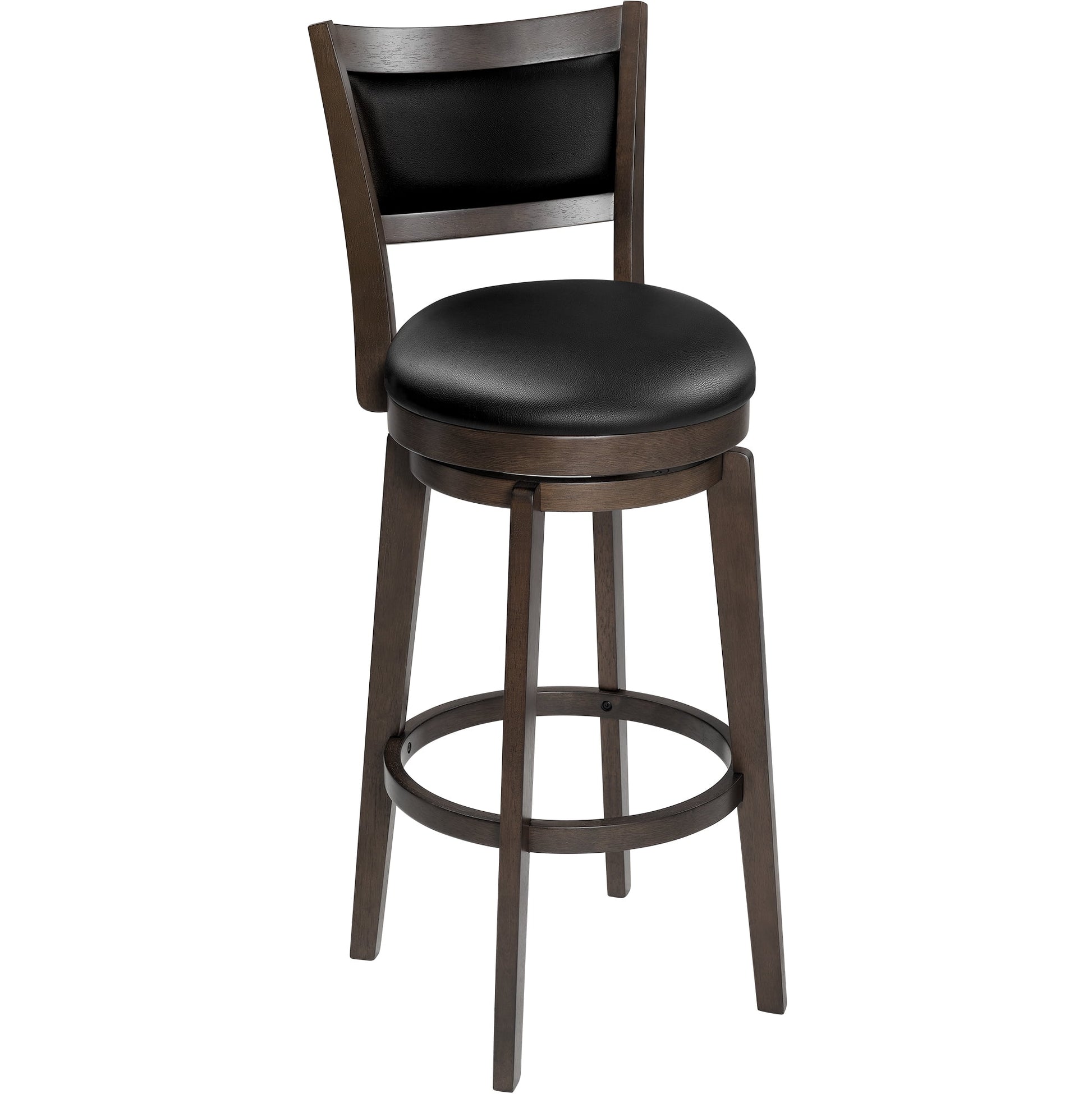 TrumanPick Swivel Counter Height Barstool 26 Inch Seat Bar Stools Kitchen Bar Chairs for Dining Room Cappuccino, 1 Pc