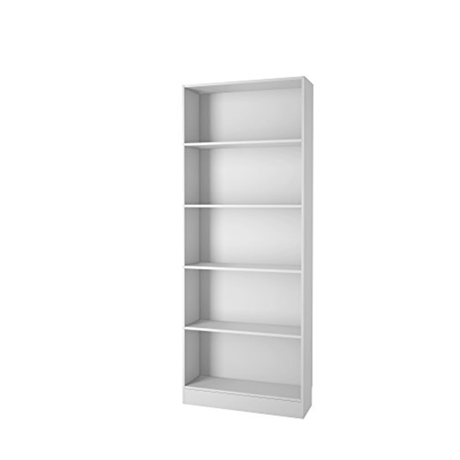 Tvilum Element Tall Wide 5 Shelf Bookcase in White