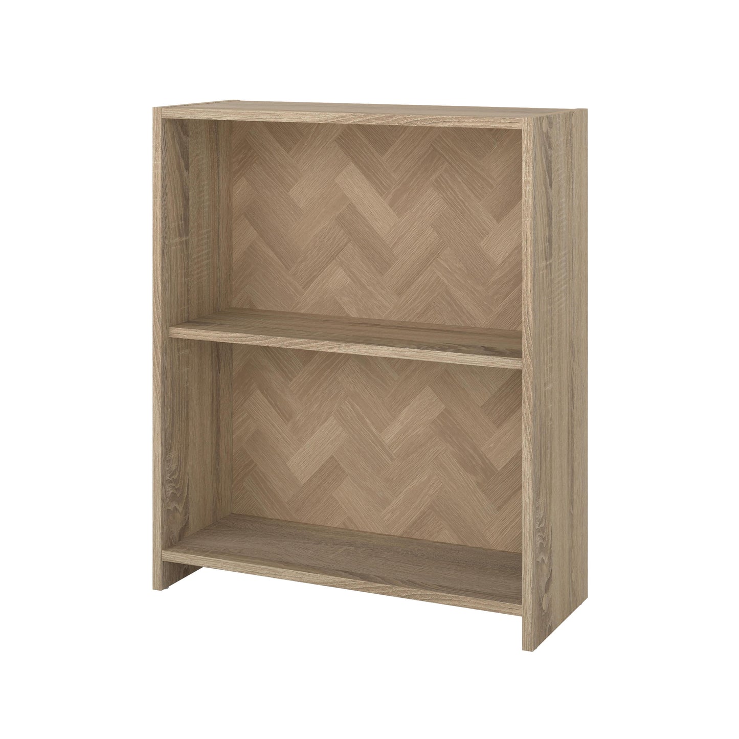 Tvilum Hyper Herringbone/Oak 2 Shelf Bookcase