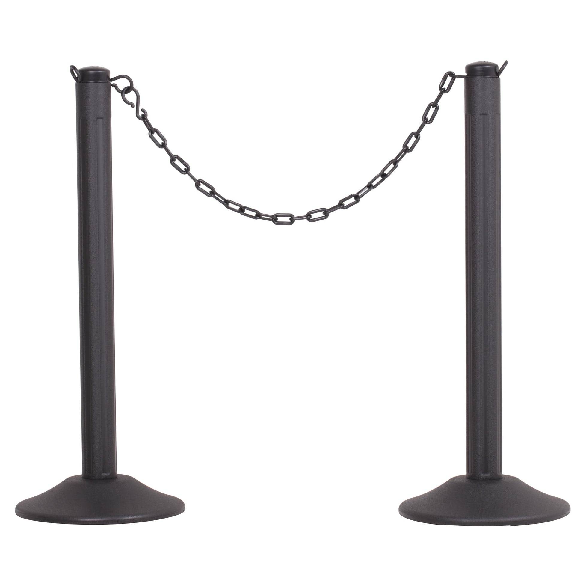 US Weight ChainBoss Outdoor/Indoor Stanchion with 10' of Plastic Chain â€“ Fillable Base