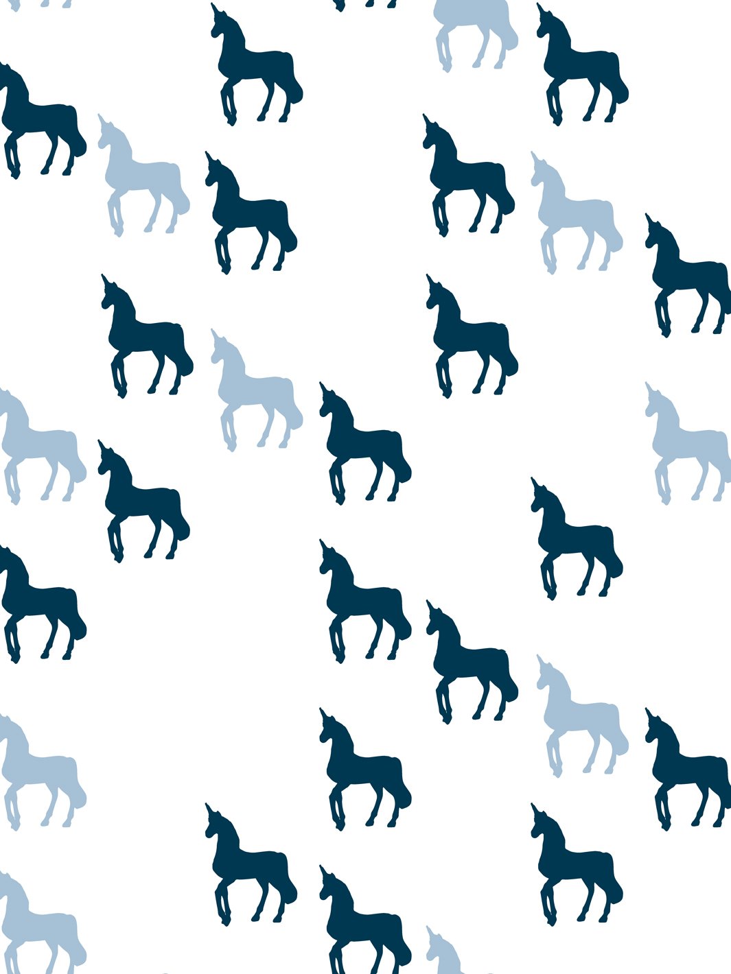 Papel Pintado de Vinilo ExtraÃ­ble con Cuadros de Unicornio de Barbie - Azul