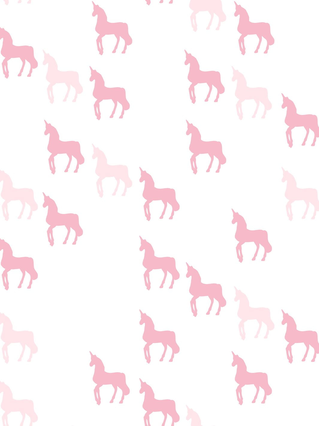 Unicorn Check Removable Vinyl Wallpaper by Barbie - Pink