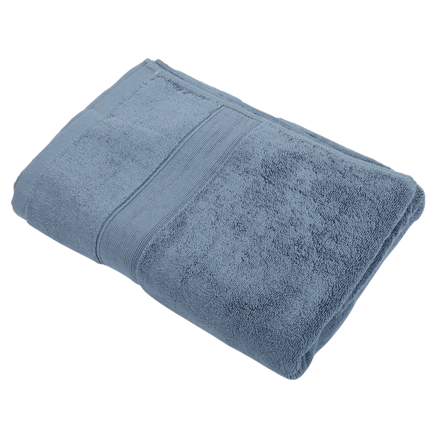 Unique Bargains 1 Pc Cotton Bath Towel Absorbent Cotton Towel 27.56"x55.12" Blue