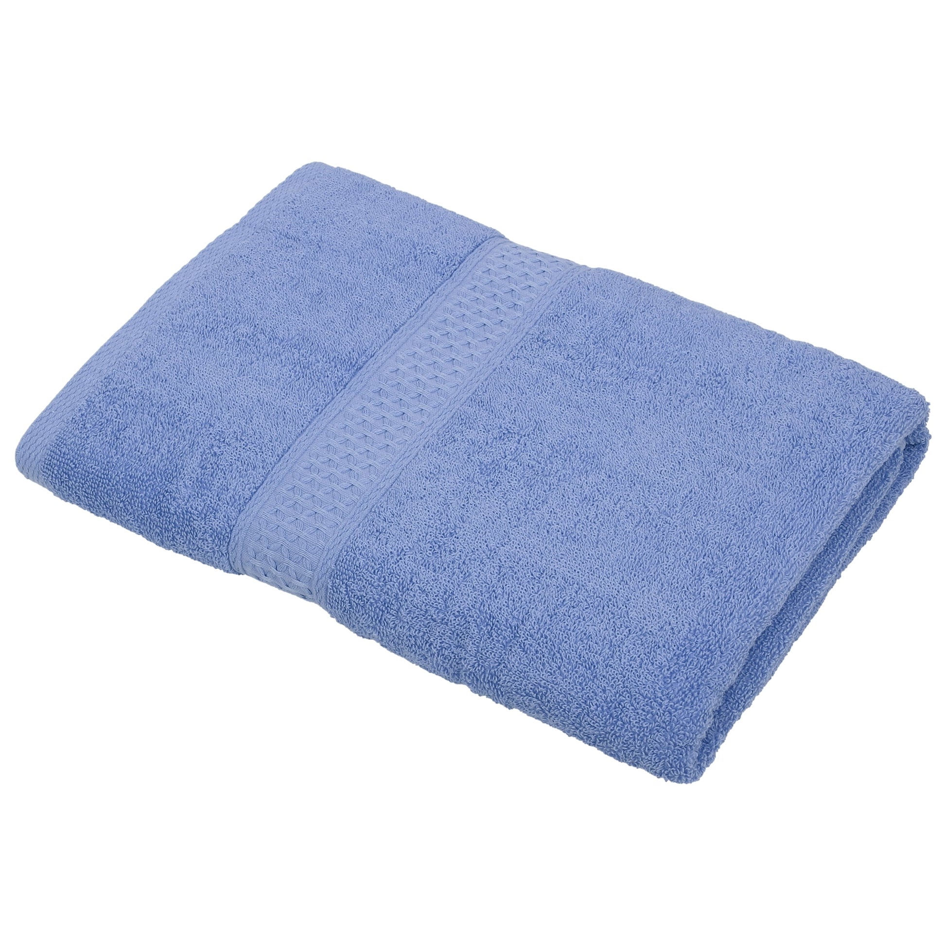 Unique Bargains 1 Pcs Cotton Bath Towel Plain Soft Absorbent Purple