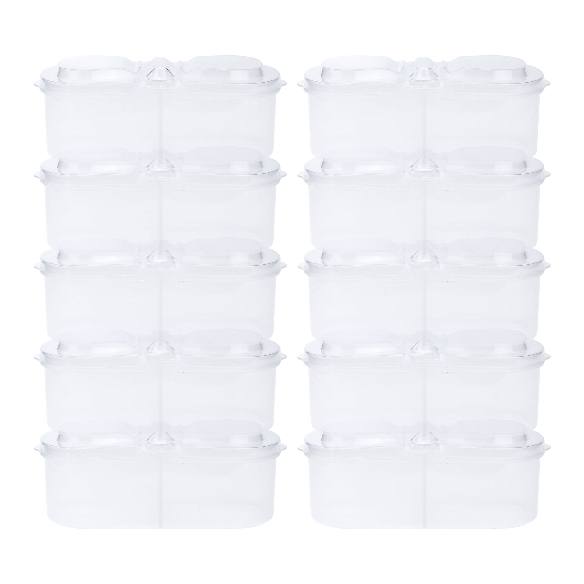 Unique Bargains 10 Packs Food Storage Containers Meal Prep Food Containers 20 oz Oval