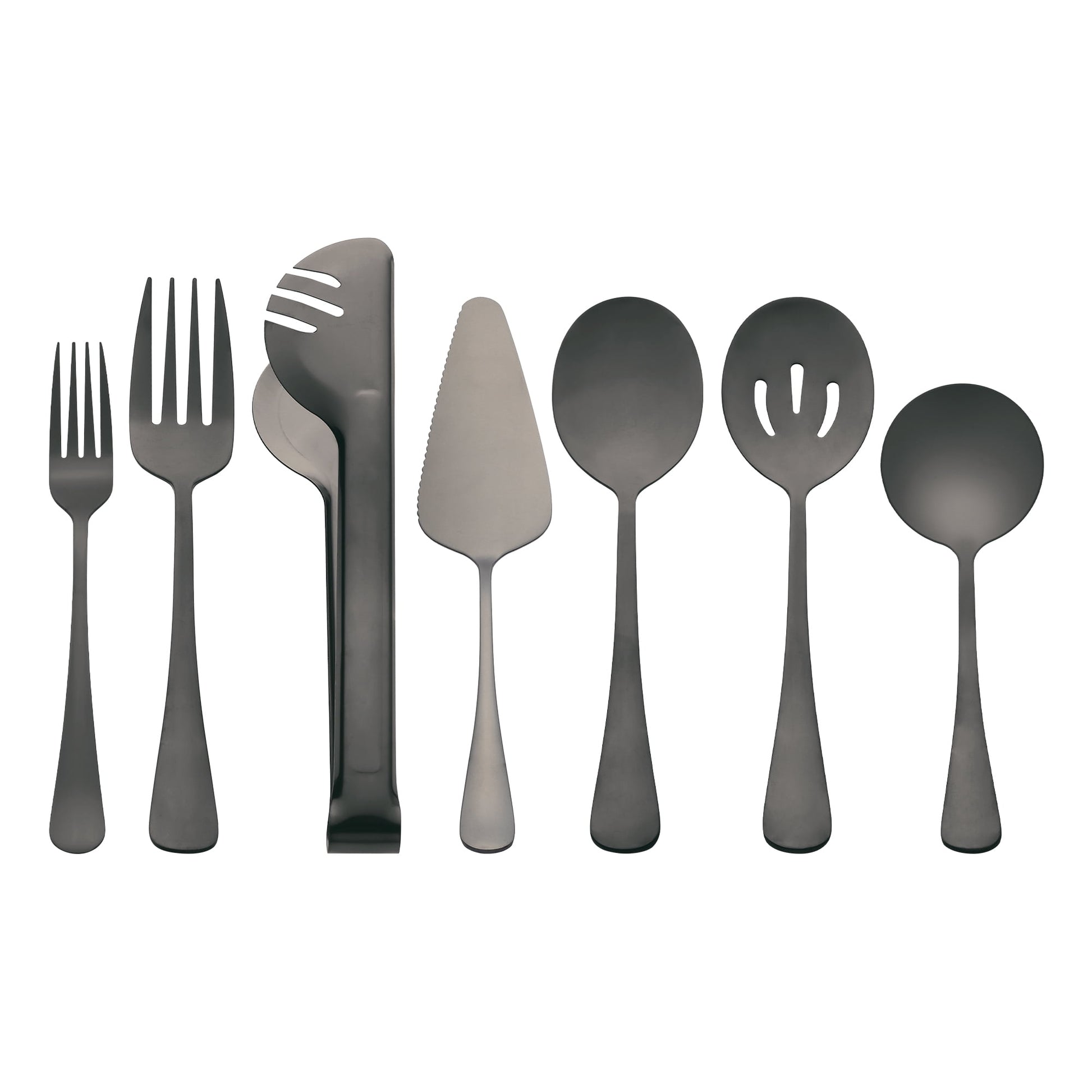 Unique Bargains 10 Piece Silverware Set Stainless Steel Flatware Black 10 Pcs