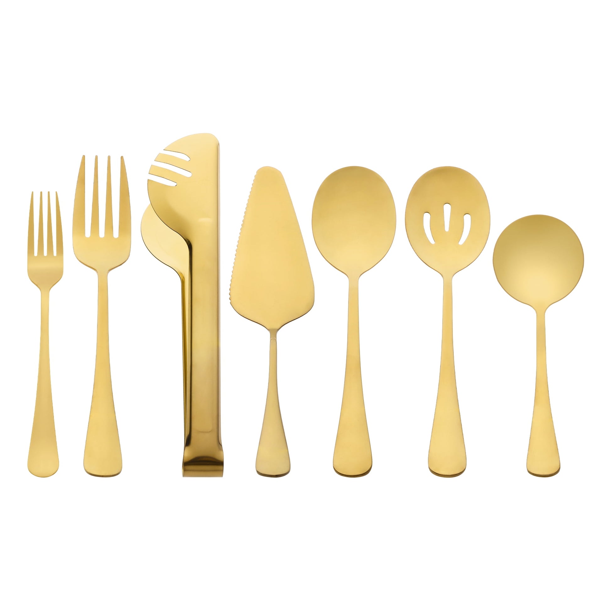 Unique Bargains 10 Piece Silverware Set Stainless Steel Flatware Gold 10 Pcs