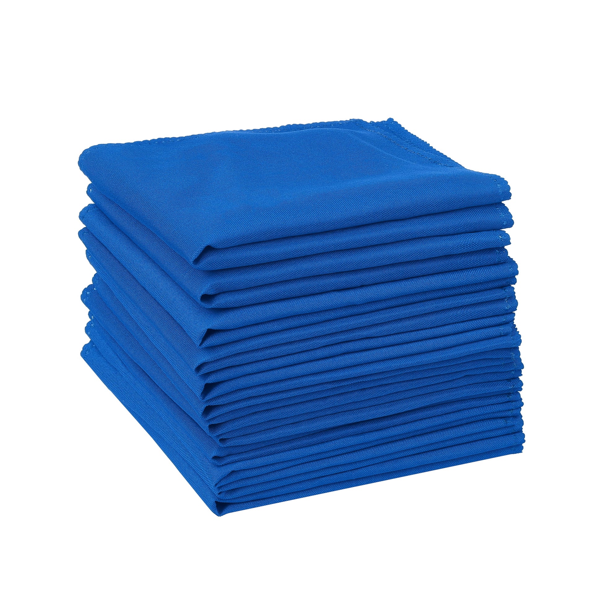 Unique Bargains 12 Pack Sateen Great Napkins for Party Wedding Restaurant Cocktail Banquet Blue