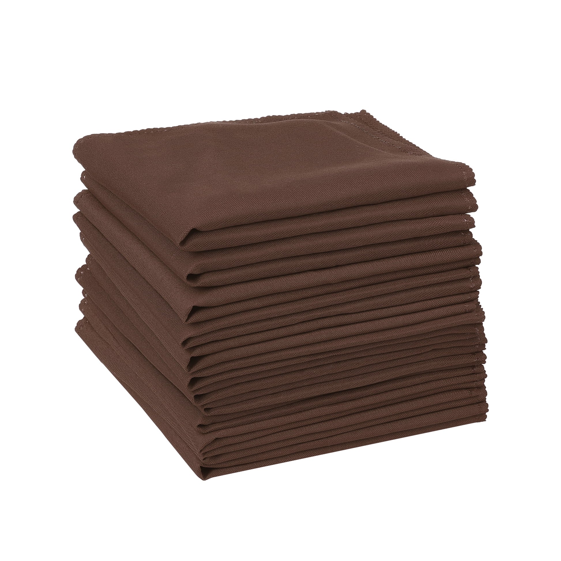 Unique Bargains 12 Pack Sateen Great Napkins for Party Wedding Restaurant Cocktail Banquet Coffee