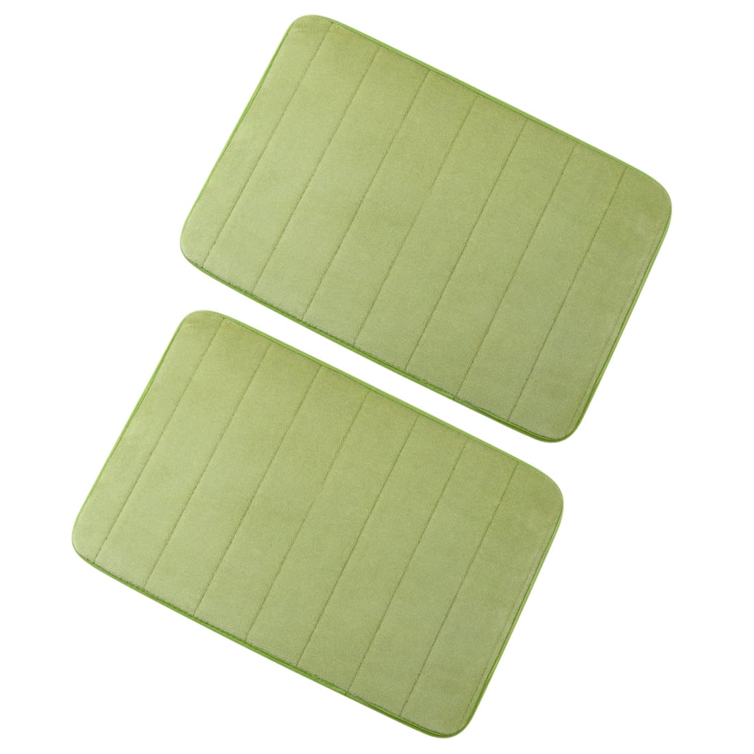 Unique Bargains 2-Piece Memory Foam Non-slip Floor Rug 24" x 16" Green
