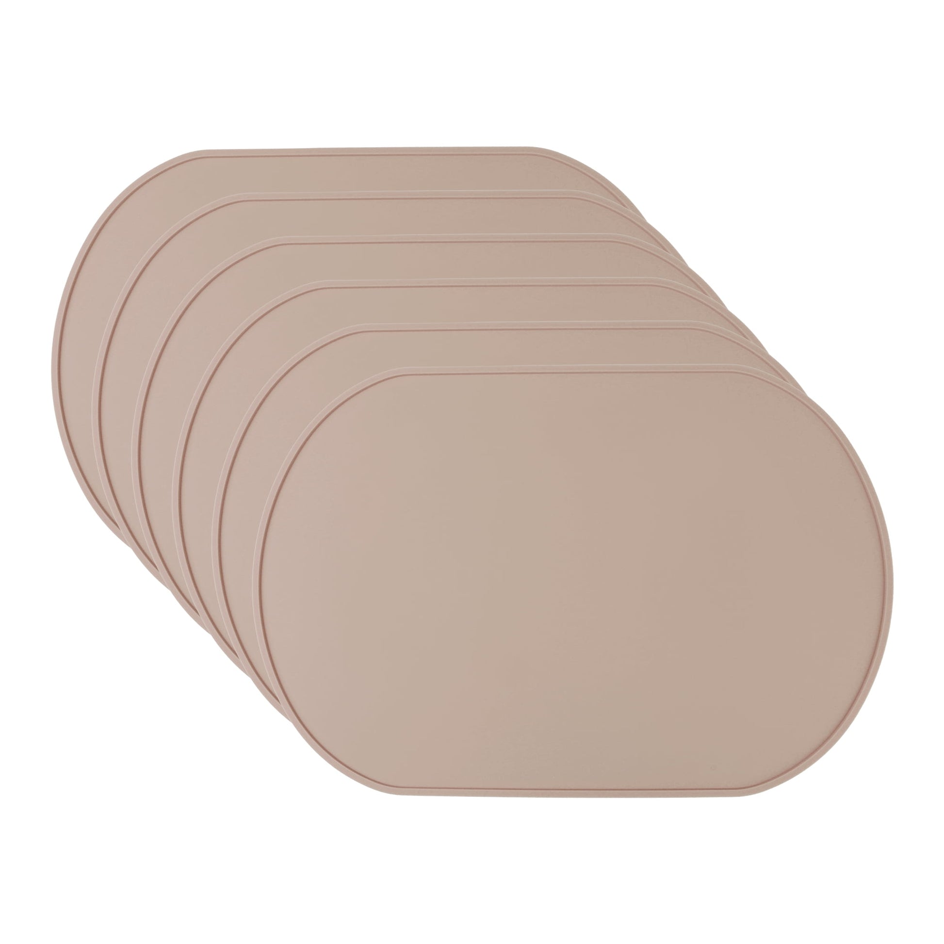Unique Bargains 6 Pack Silicone Placemats for Kitchen Dining Table Decor Milk White