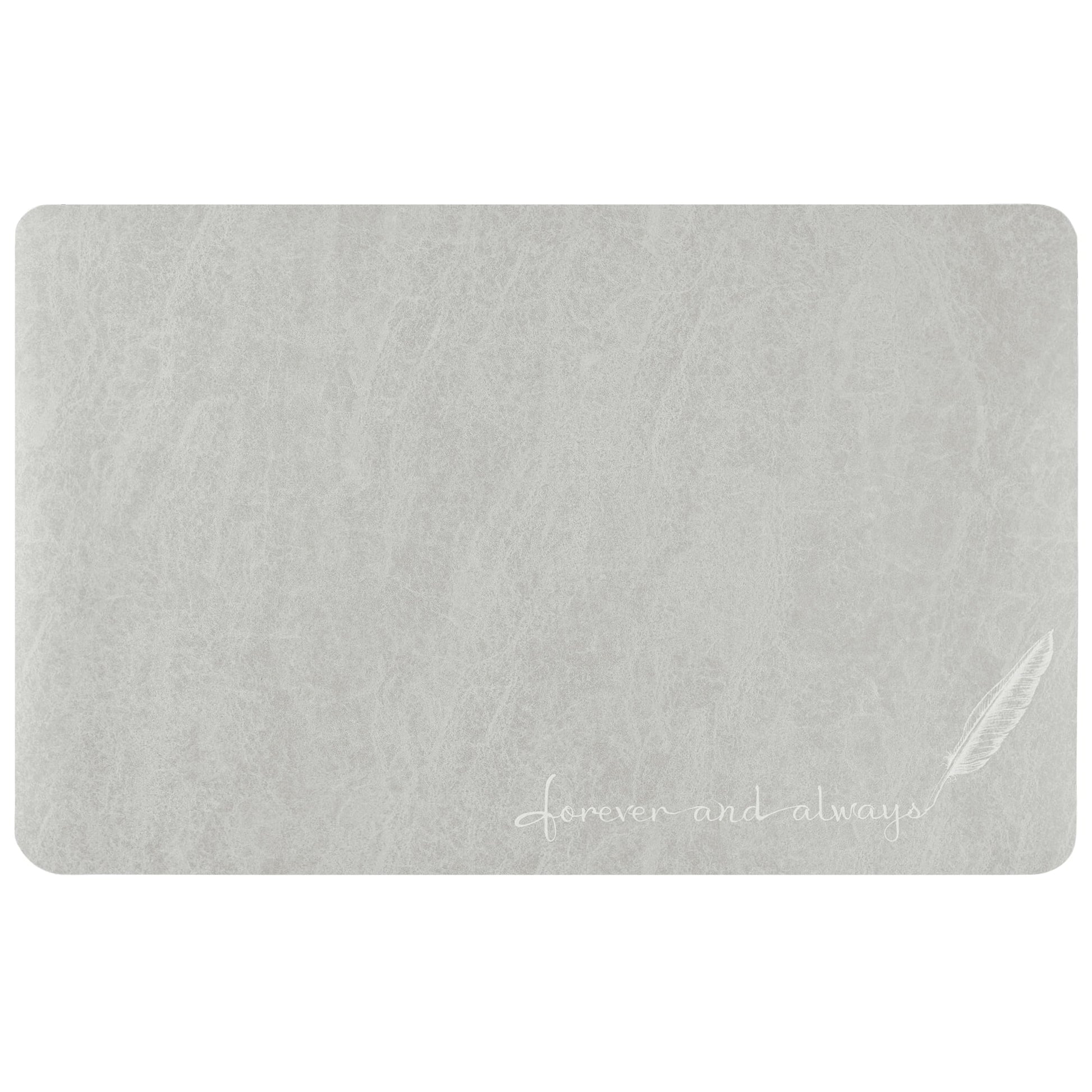 Unique Bargains Absorbent Bath Mat Non-Slip Floor Rug for Bathroom Kitchen Shower Sink Grey Feather-3 20"x32"