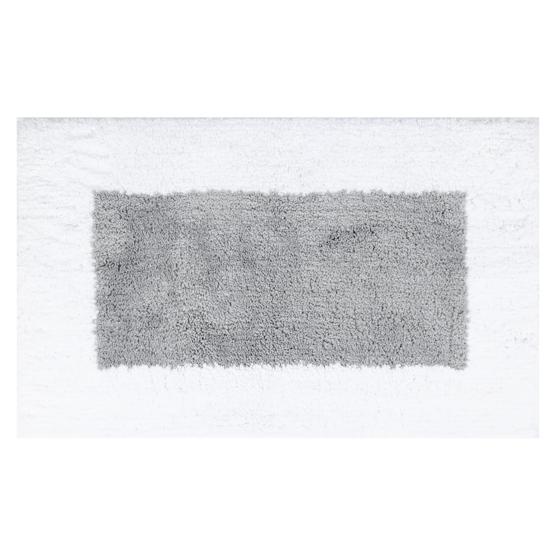Unique Bargains Bath Rugs Shaggy Fluffy Mat Non Slip Resistant White 16" x 24"