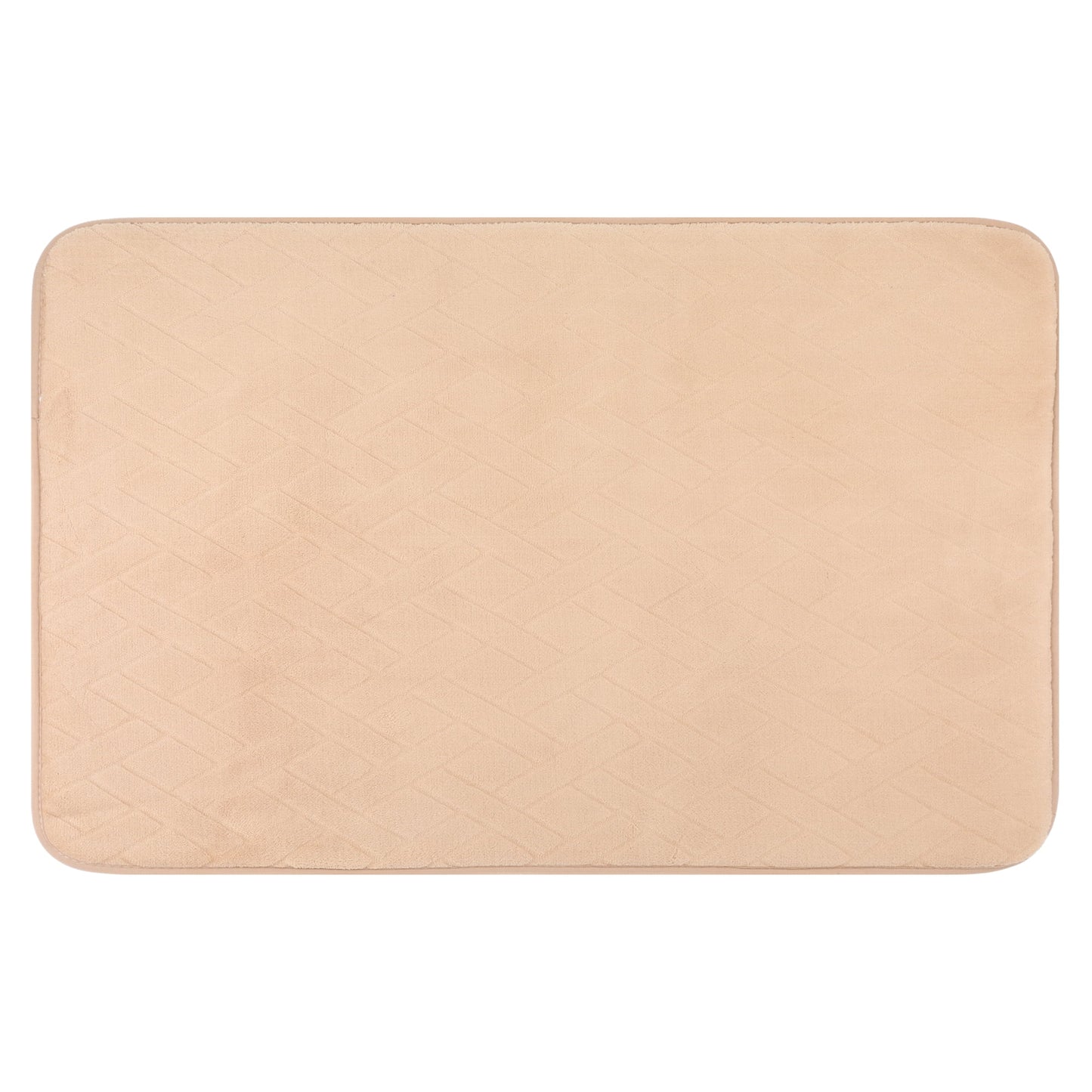 Unique Bargains Bathroom Mat Memory Foam Non-Slip Bath Rugs Khaki 24" x 36"