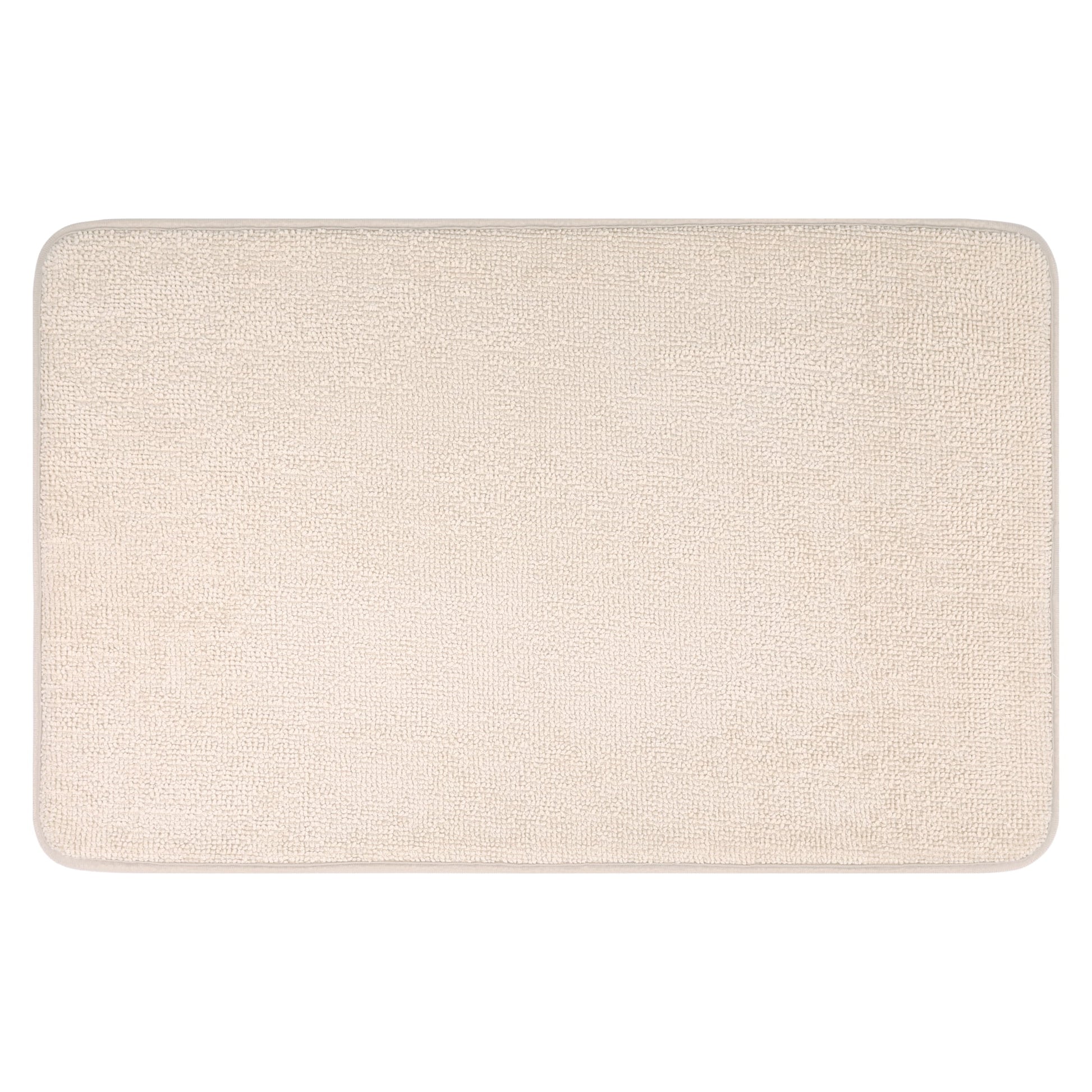 Unique Bargains Bathroom Rug Soft Non Slip Memory Foam Mat Khaki 20" x 32"