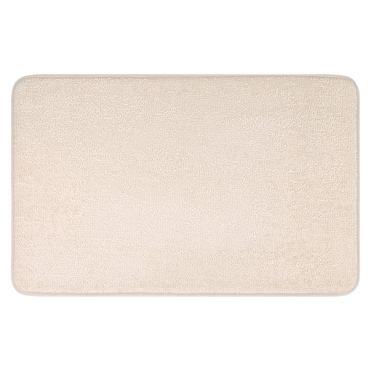 Unique Bargains Bathroom Rug Soft Non Slip Memory Foam Mat Khaki 16" x 24"