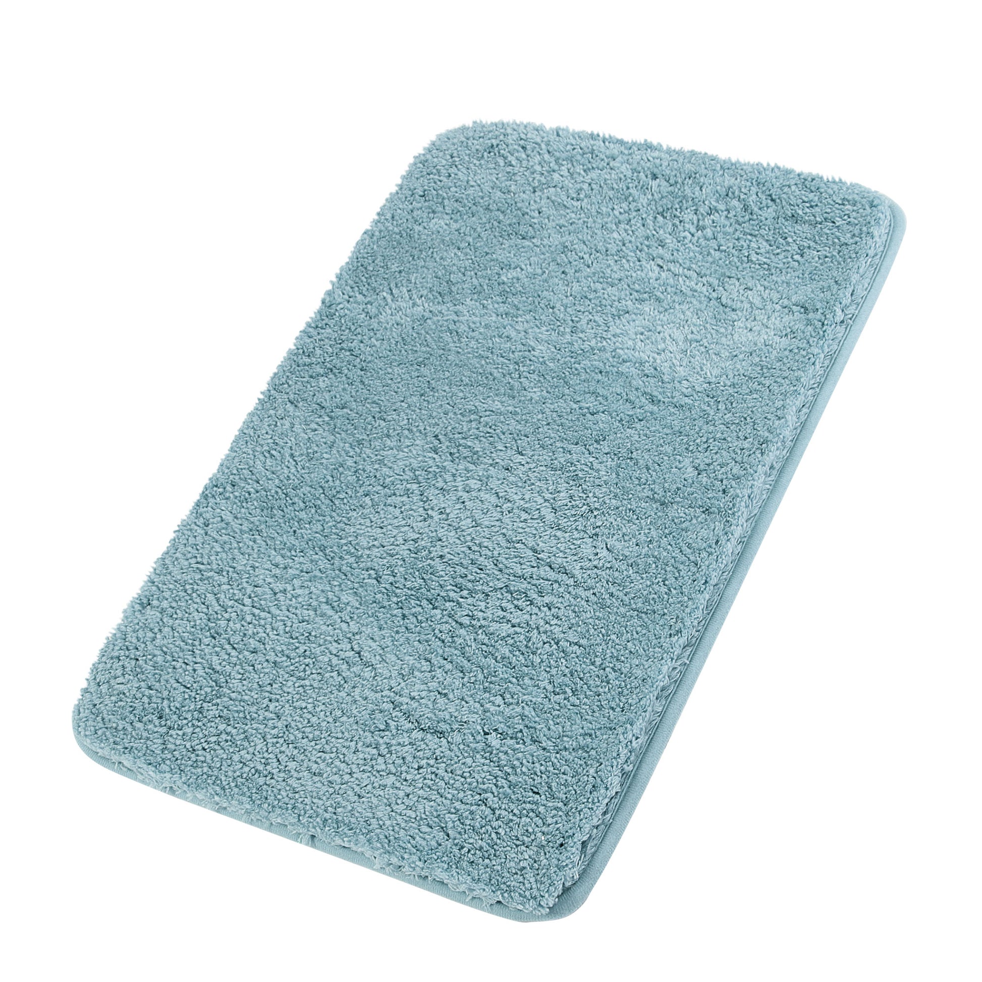 Unique Bargains Bathroom Shaggy Bath Mat Fluffy Non-slip Door Floor Rug Blue 20" x 31"