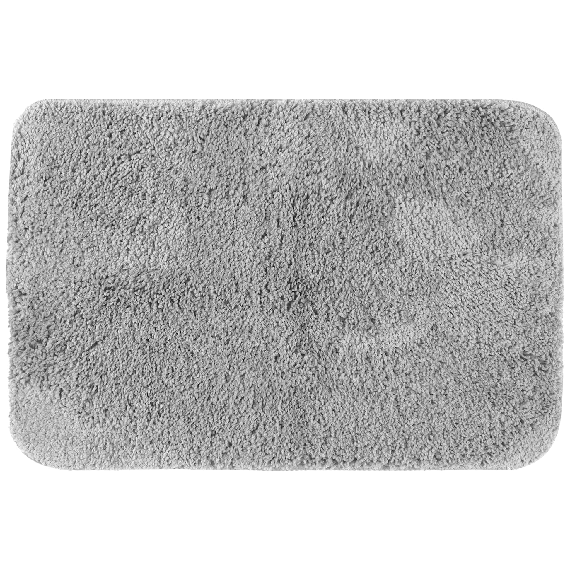 Unique Bargains Bathroom Soft Plush Mats Non-Slip Quick Dry Anti-Skid Shaggy Bath Rugs Khaki 16"x24"