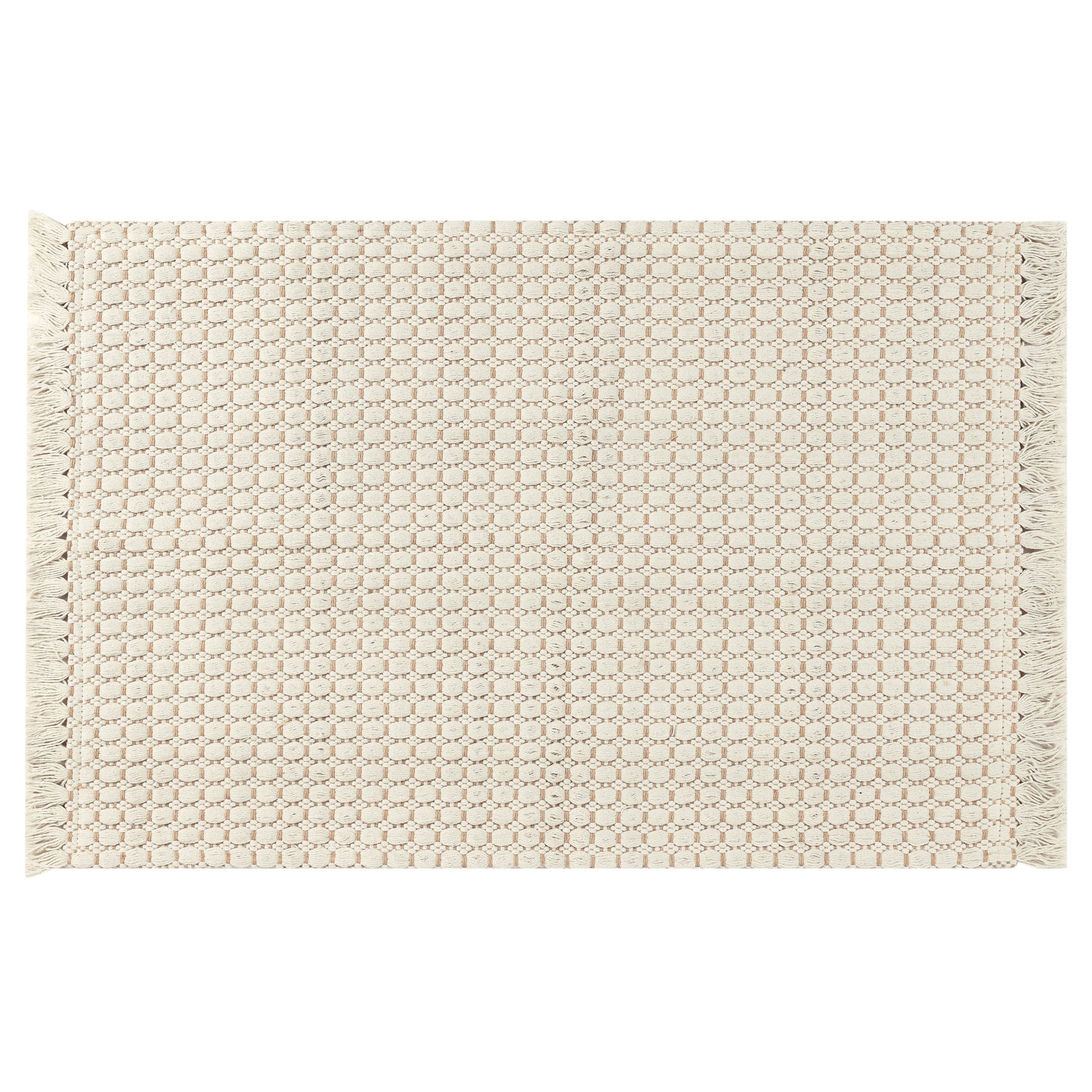 Unique Bargains Alfombra de BaÃ±o Boho con Textura Tejida para Dormitorio, Alfombra con Flecos Gris 20" x 32"