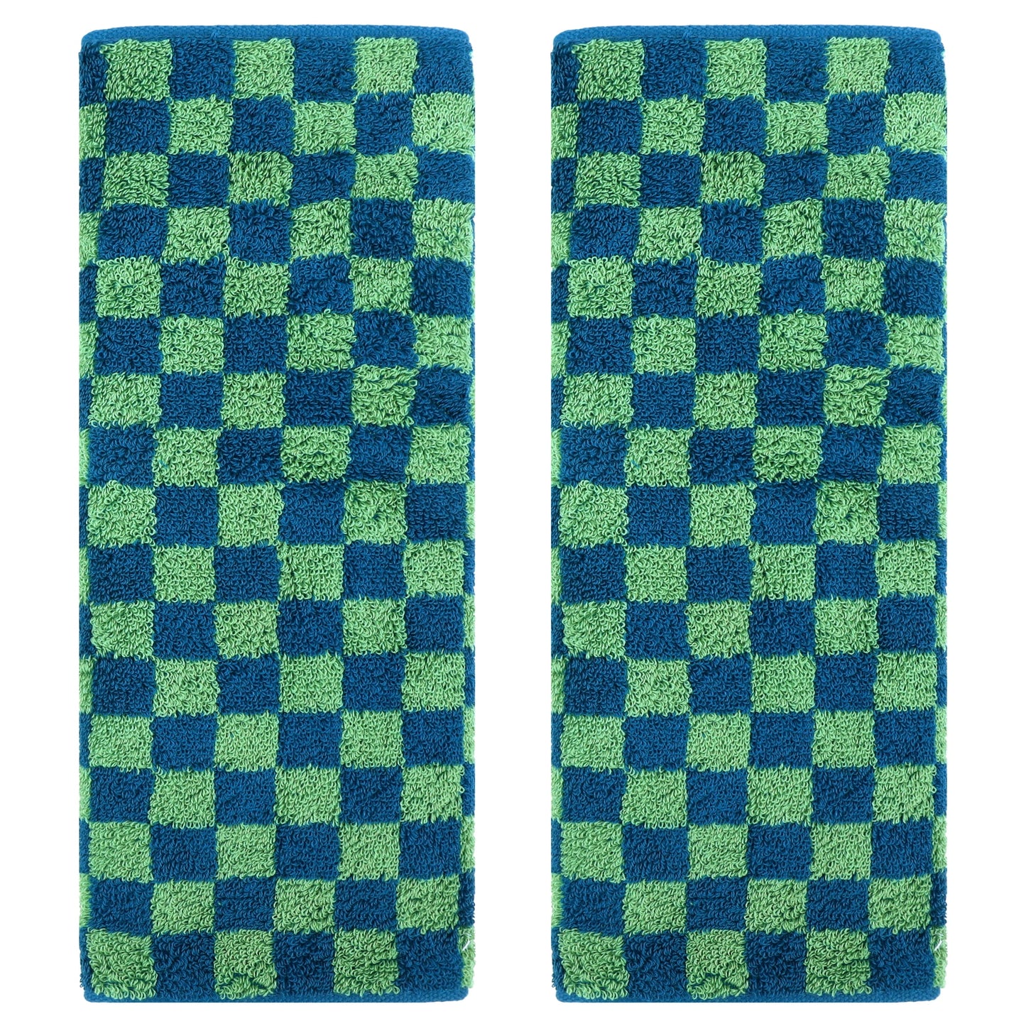 Unique Bargains Checkered Cotton Hand Towels for Bathroom Kitchen Pink 4-Piece