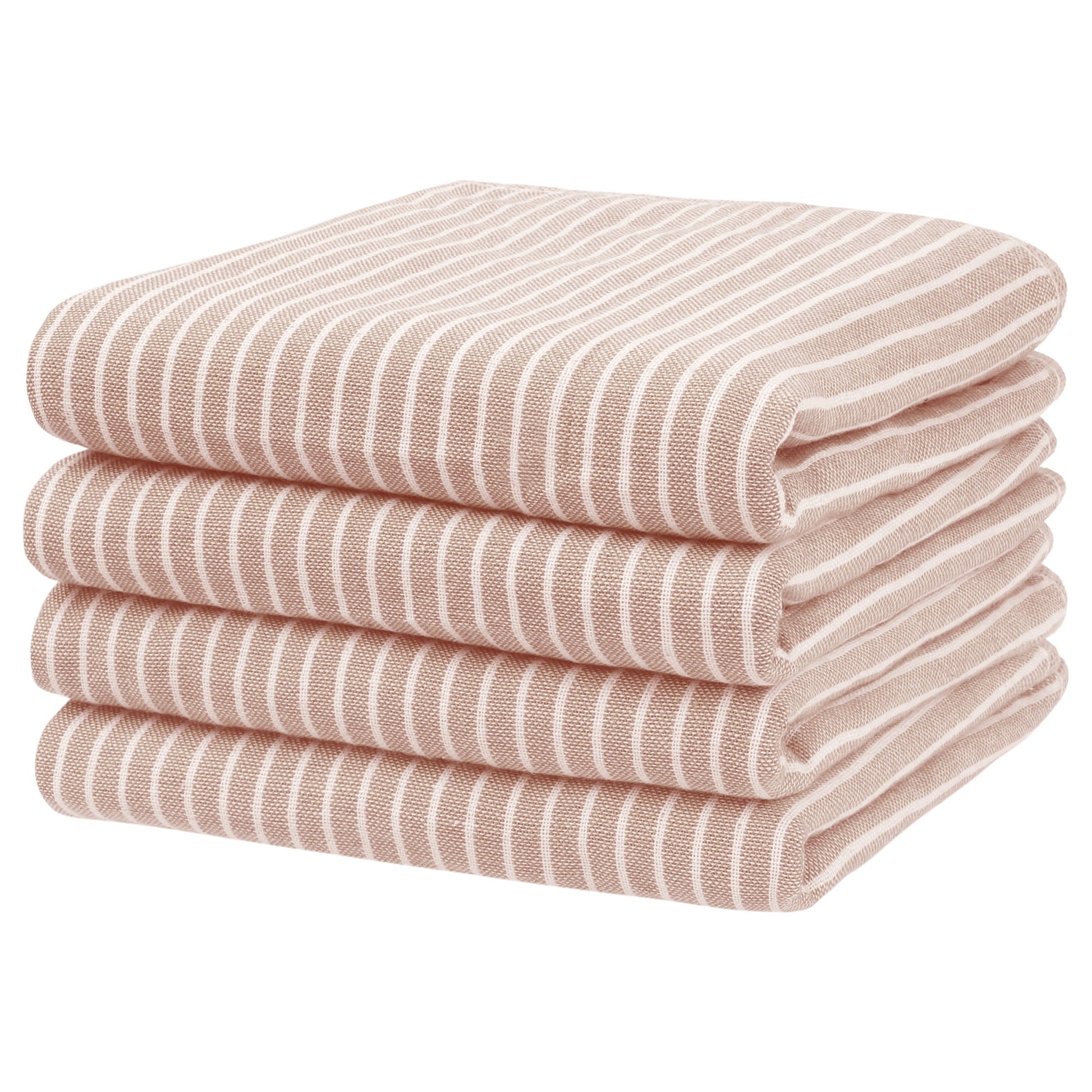 Unique Bargains Cotton Bathroom Hand Towels Quick Drying Kitchen Towel Sets 14" x 30" Pink 4pk