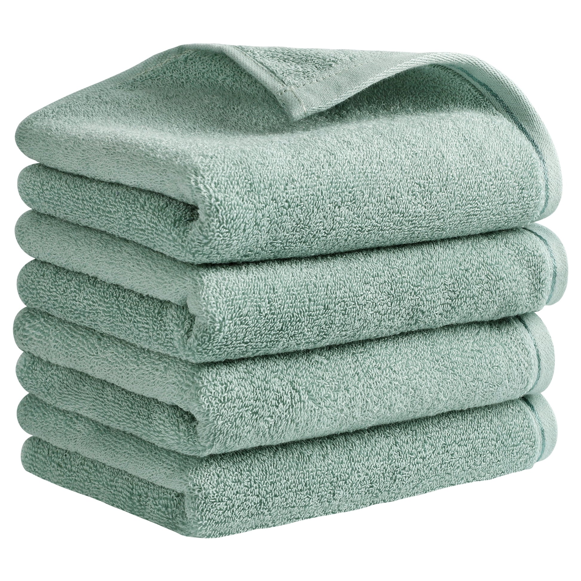 Unique Bargains Cotton Hand Towels Soft Absorbent Towel Set Dark Purple 2-Piece