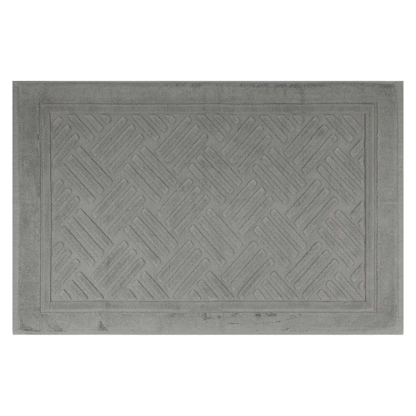 Unique Bargains Tapete de AlgodÃ³n Absorbente para BaÃ±o Azul 16" x 24"