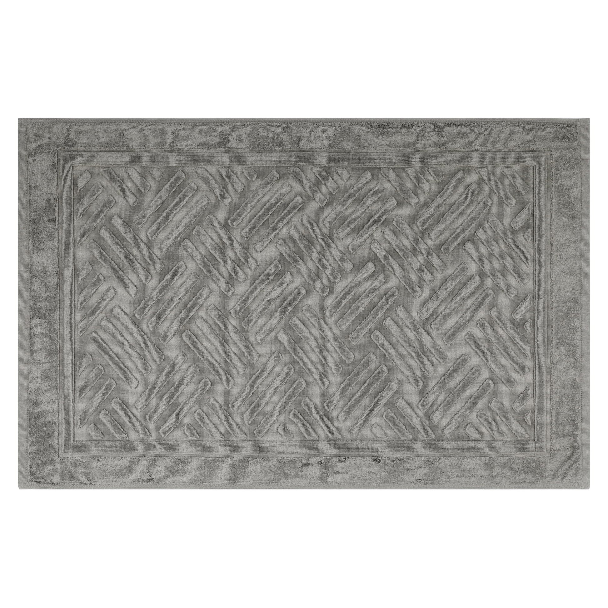 Unique Bargains Tapete de AlgodÃ³n Absorbente para BaÃ±o Azul 16" x 24"