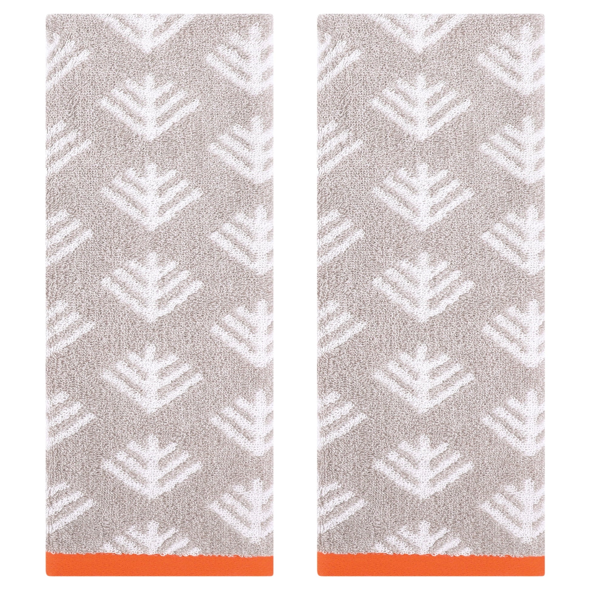 Unique Bargains Cute Pattern Cotton Hand Towel Set for Kitchen Bathroom Green 2-Piece