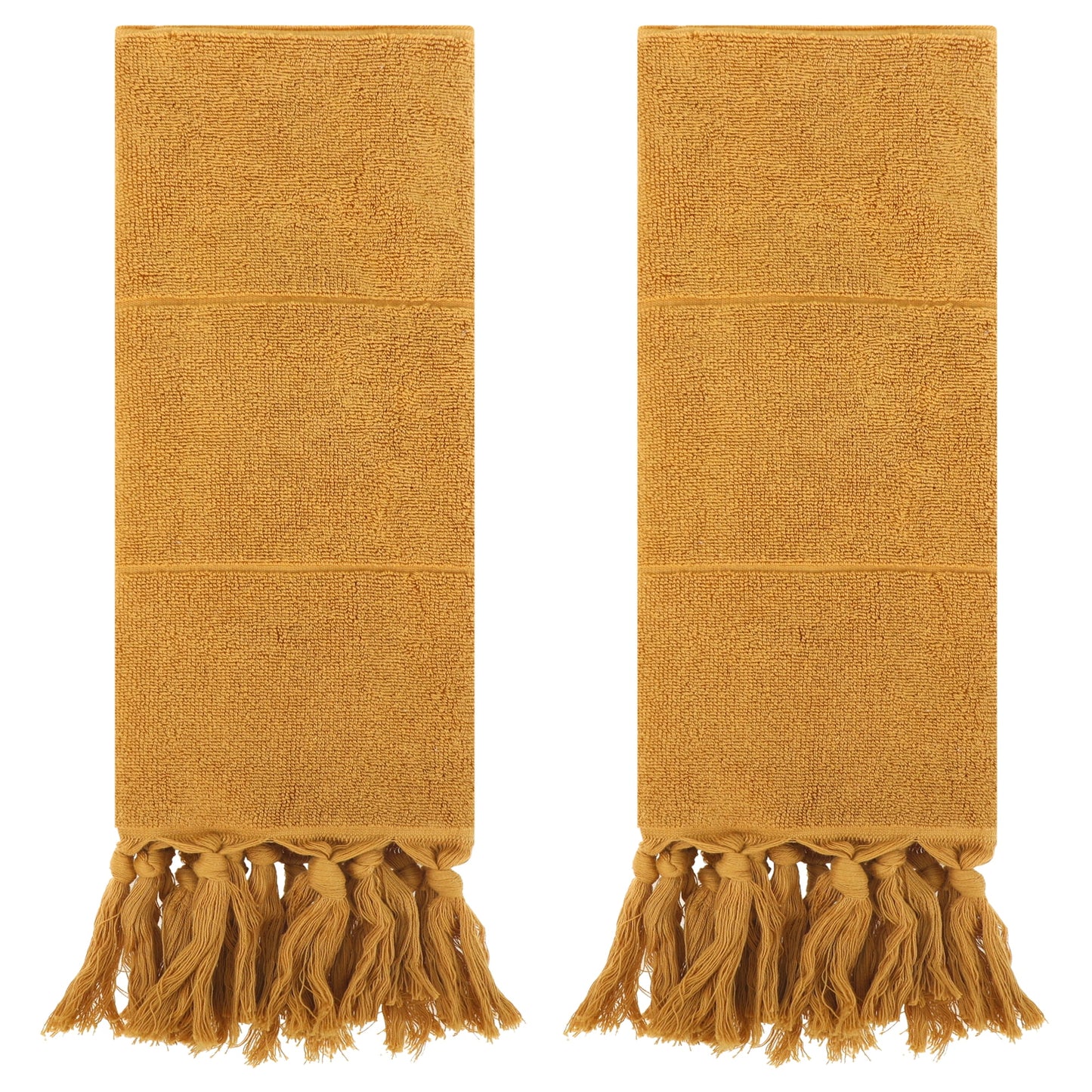 Unique Bargains Decorative Turkish Hand Towels for Bathroom Blue 2 Pieces