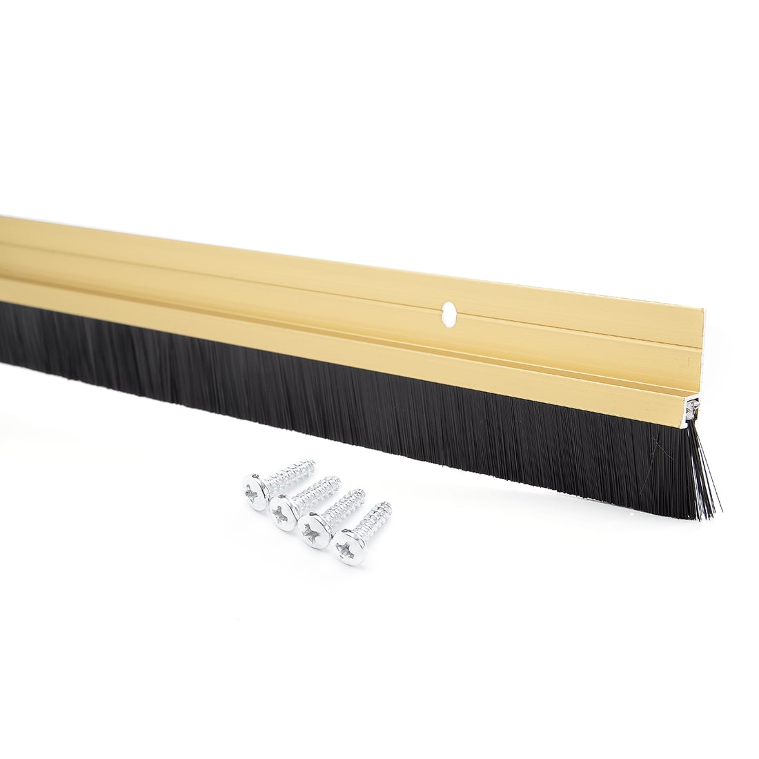 Unique Bargains Door Bottom Sweep Aluminum Alloy PP Brush 39.37" x 1.7"