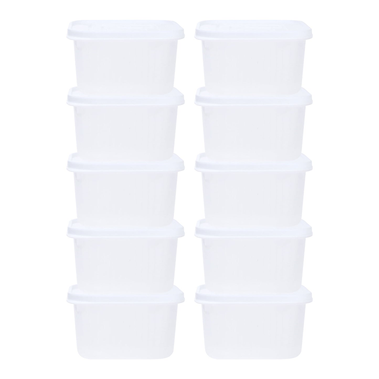 Unique Bargains Food Storage Containers Meal Prep Food Containers 10 Packs White