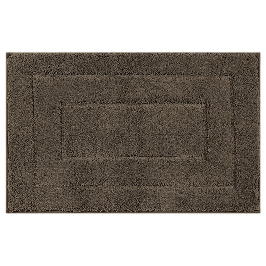 Unique Bargains Geometry Bathroom Rug Mat Absorbent Non-Slip Bath Rugs Brown 20" x 32"