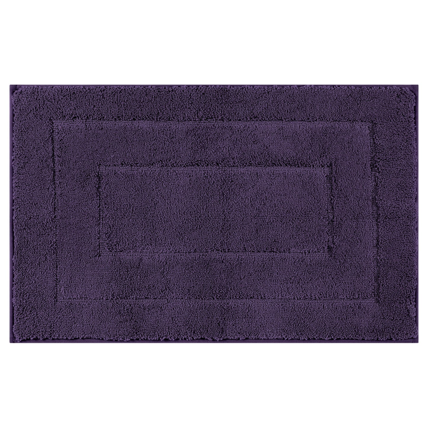 Unique Bargains Geometry Bathroom Rug Mat Absorbent Non-Slip Bath Rugs Purple 16" x 24"