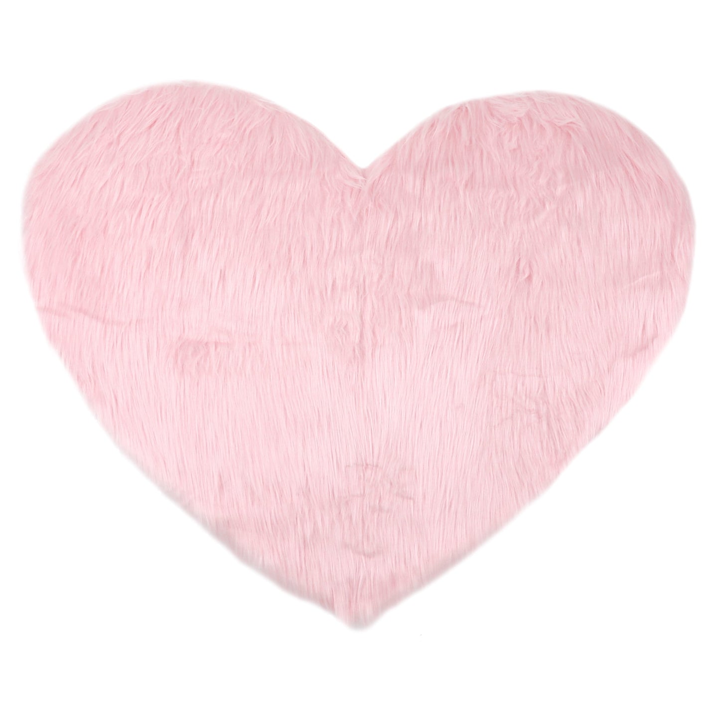 Unique Bargains Heart Shape Soft Absorbent Bath Rugs Light Pink 28" x 36"