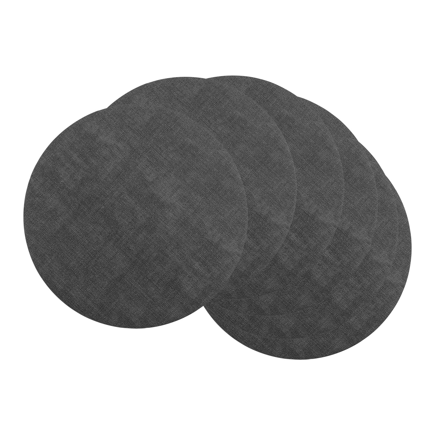 Unique Bargains Kitchen Placemats Washable Table Mat Wipeable Placemats Black 13x13in