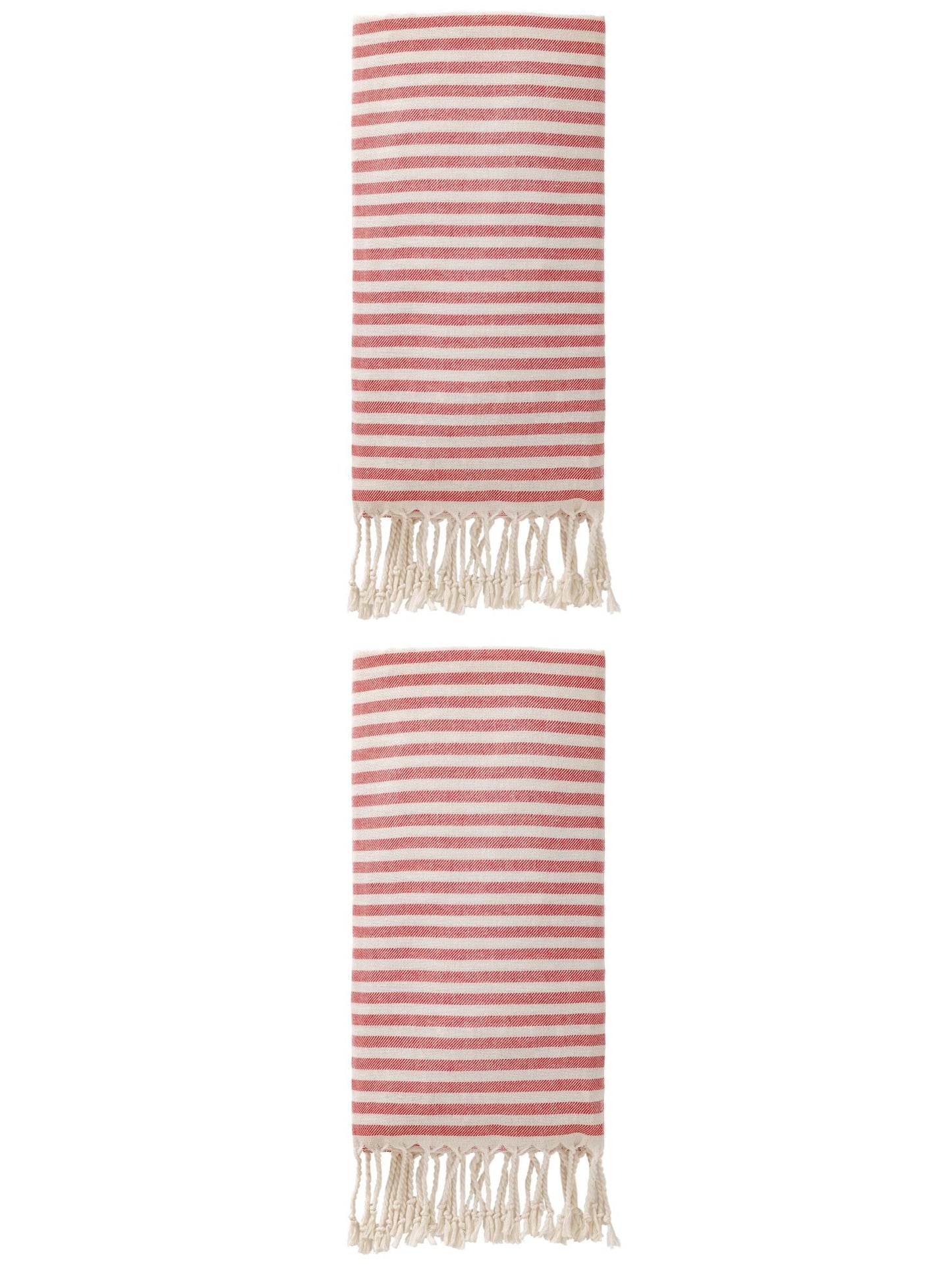Unique Bargains Lightweight Sand Free Quick Dry Turkish Towel Red 71"x40"