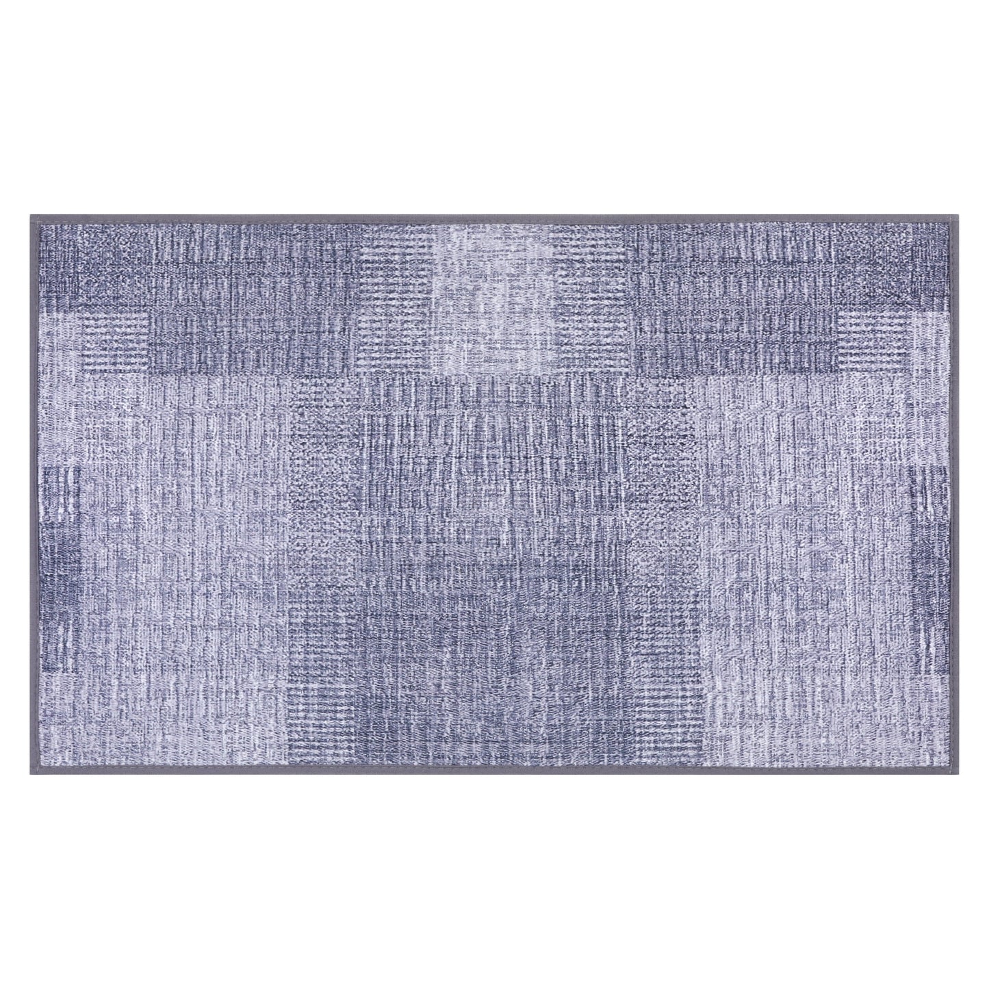 Unique Bargains Luxury Bath Floor Mats Soft Absorbent Bath Rugs Quick Dry Grey 20" x 32"
