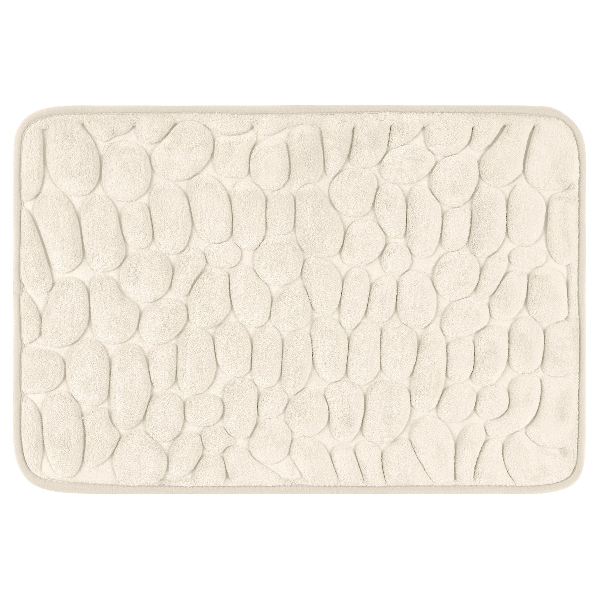 Unique Bargains Memory Foam Bathroom Rugs Ultra Soft Bath Mat Quick Dry Bath Carpet Rug Khaki 16"x24"