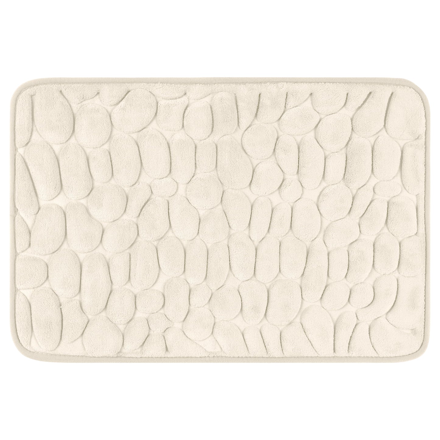 Unique Bargains Memory Foam Bathroom Rugs Ultra Soft Bath Mat Quick Dry Bath Carpet Rug Khaki 20"x32"