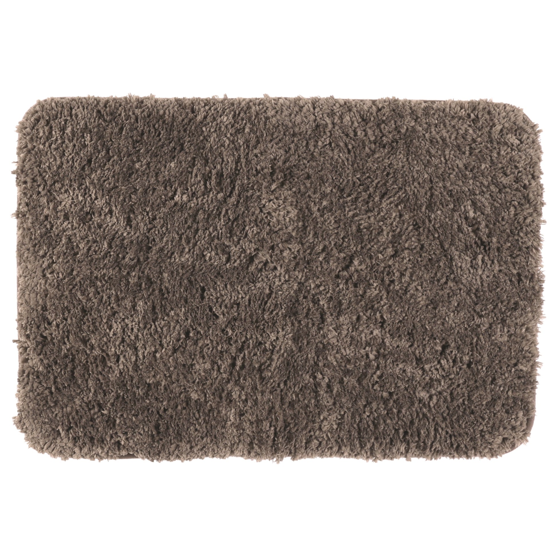Unique Bargains Non-Slip Thick Microfiber Soft Plush Bathroom Mat Quick Dry Bath Rug Grey 16"x24"