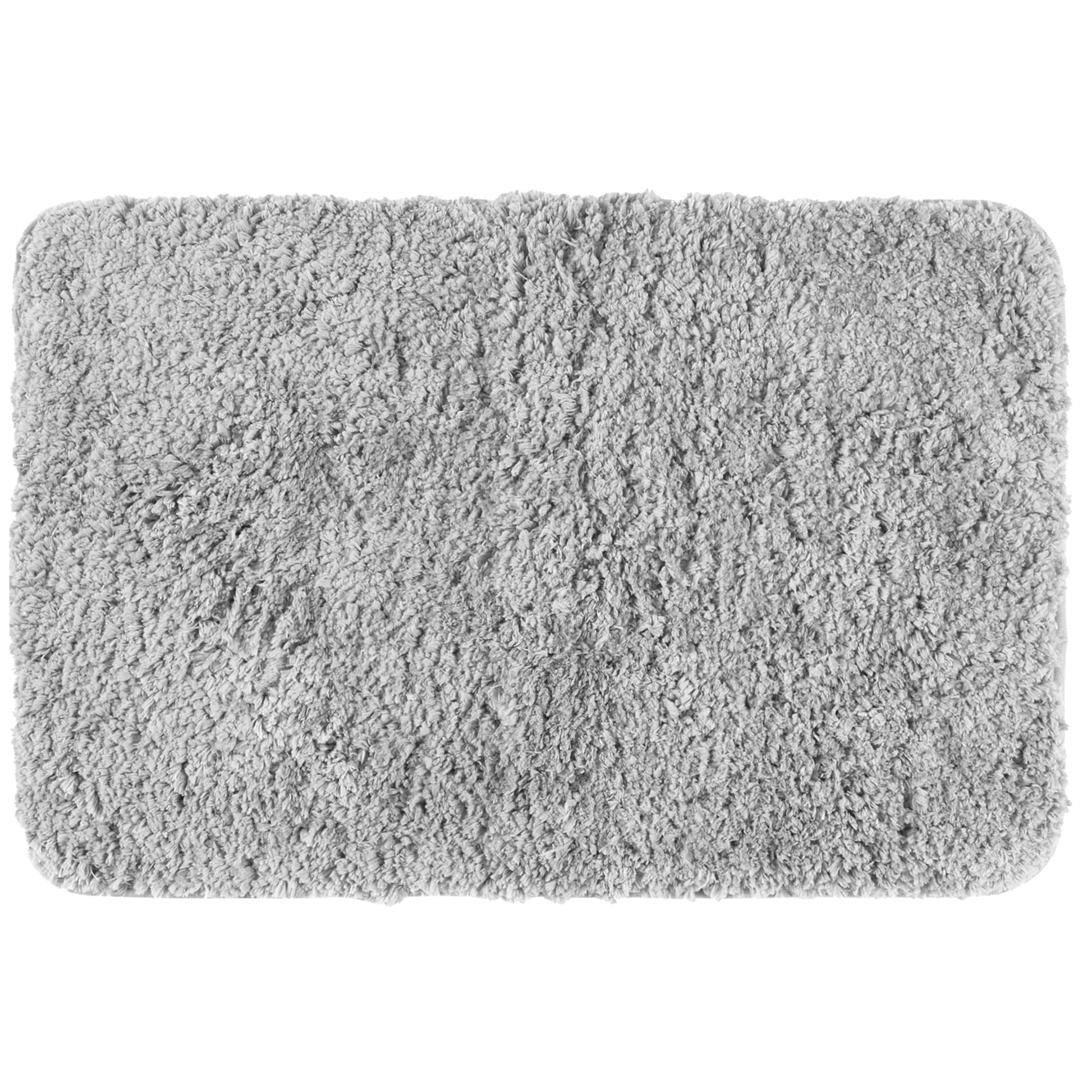 Unique Bargains Non-Slip Thick Microfiber Soft Plush Bathroom Mat Quick Dry Bath Rug Grey 20"x32"