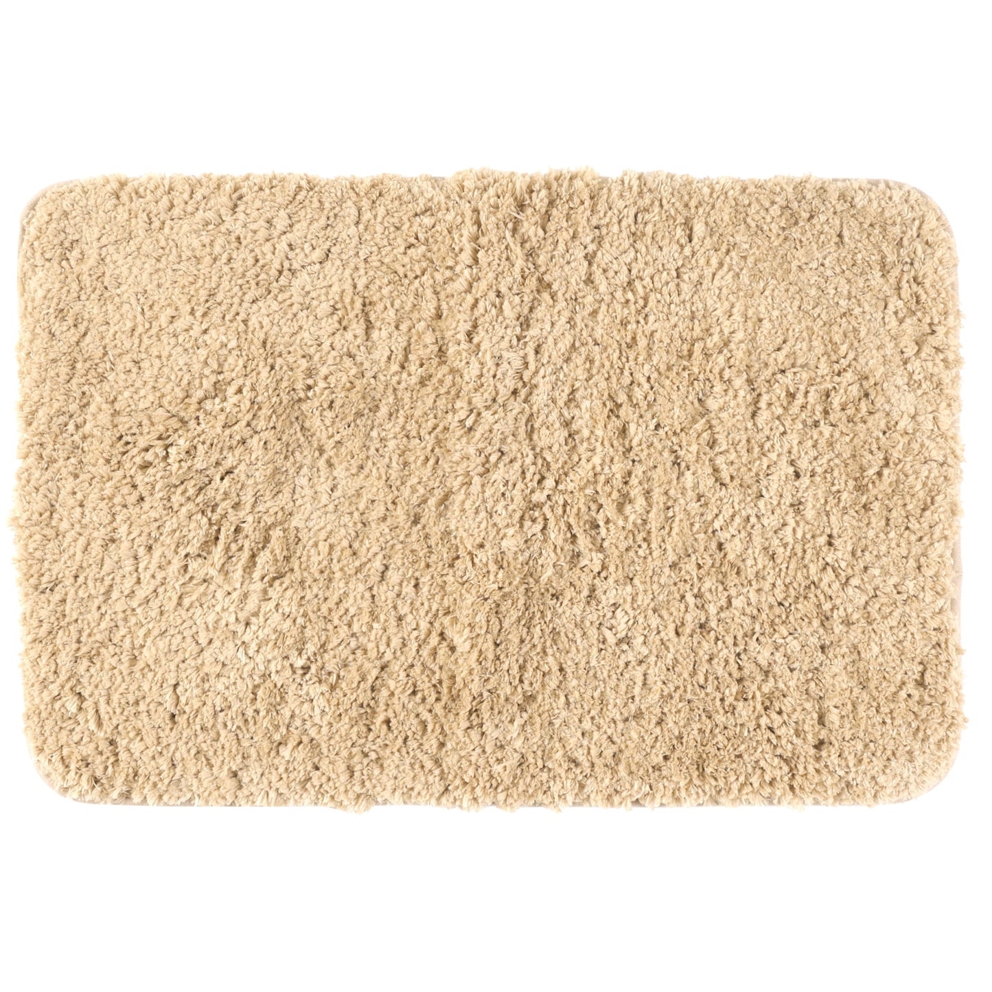 Unique Bargains Non-Slip Thick Microfiber Soft Plush Bathroom Mat Quick Dry Bath Rug Khaki 20"x32"