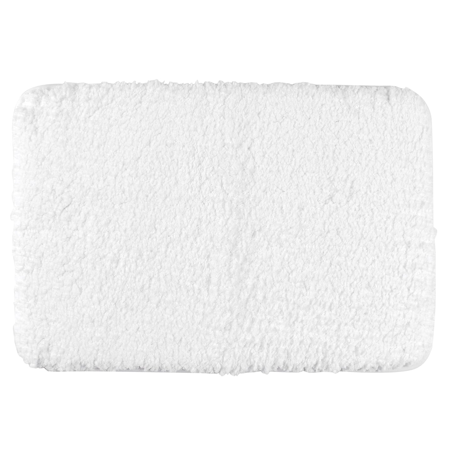 Unique Bargains Non-Slip Thick Microfiber Soft Plush Bathroom Mat Quick Dry Bath Rug White 20"x32"
