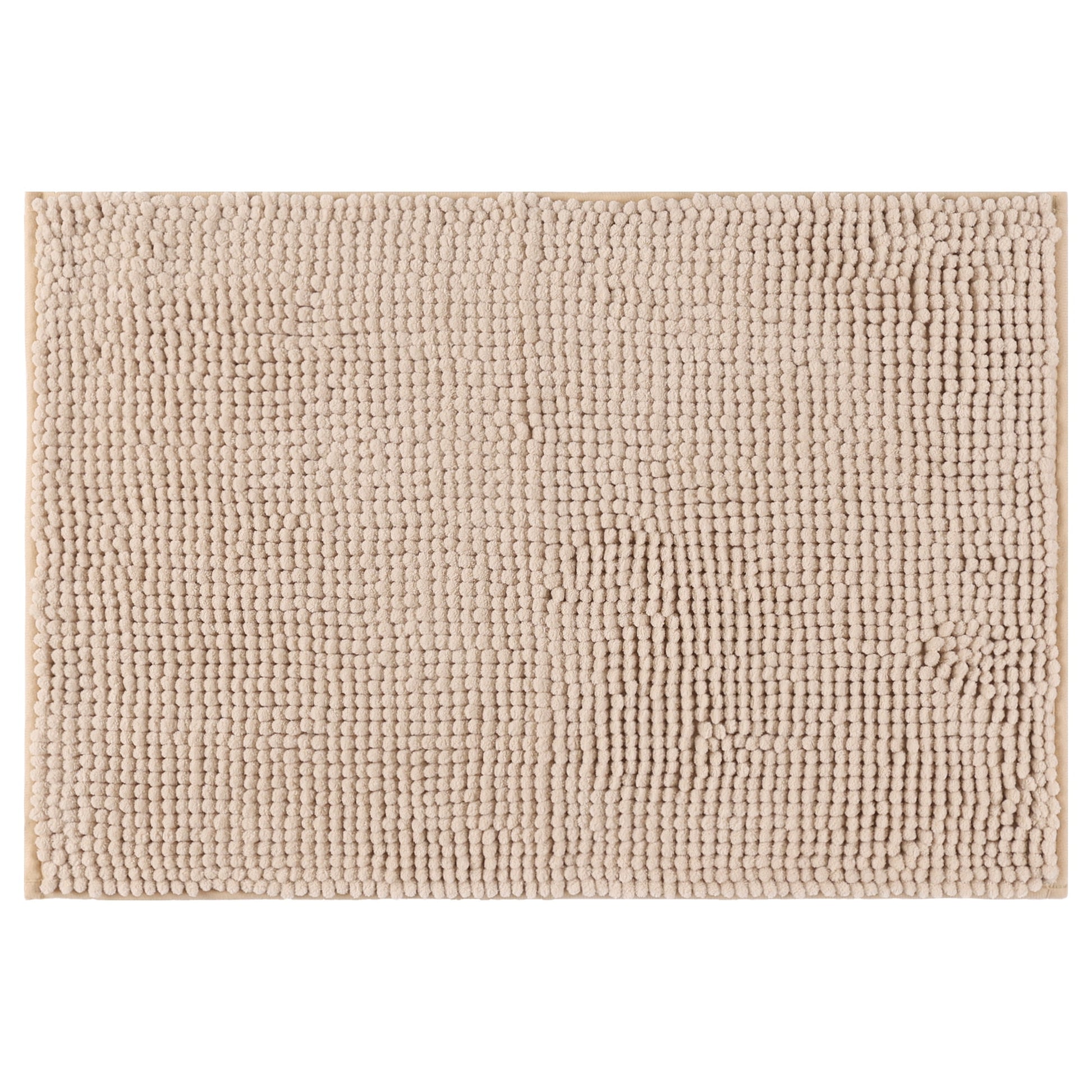 Unique Bargains Plush Fluffy Non-Slip Microfiber Quick Dry Bathroom Mat Dark Blue 16"x24"