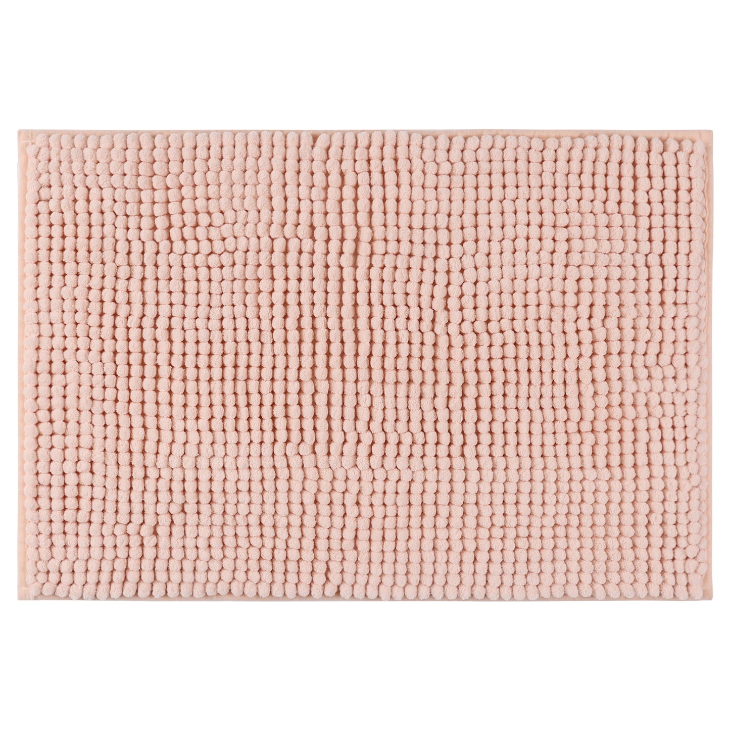 Unique Bargains Plush Fluffy Non-Slip Extra Thick Microfiber Quick Dry Bathroom Mat Pink 20"x32"