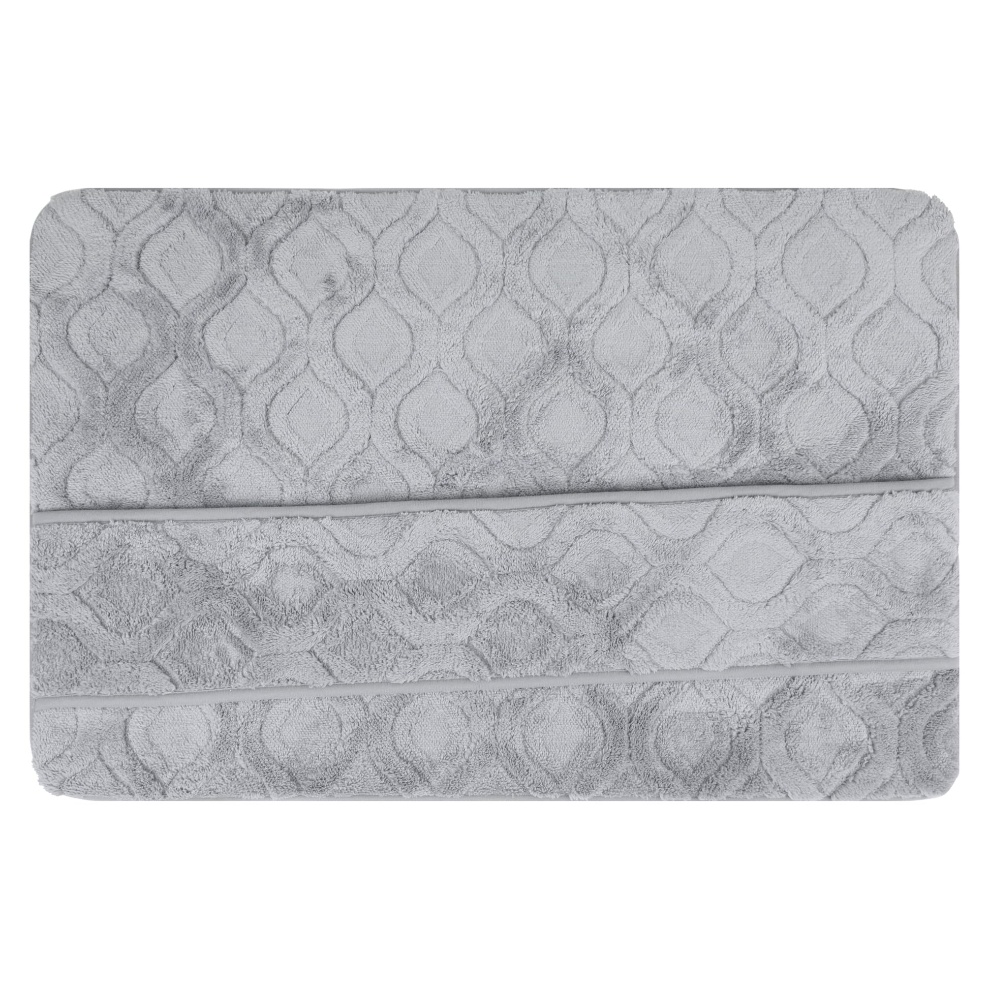 Unique Bargains Quick Dry Bath Mat Non Slip Washable Absorbent Rug Grey 20" x 32"