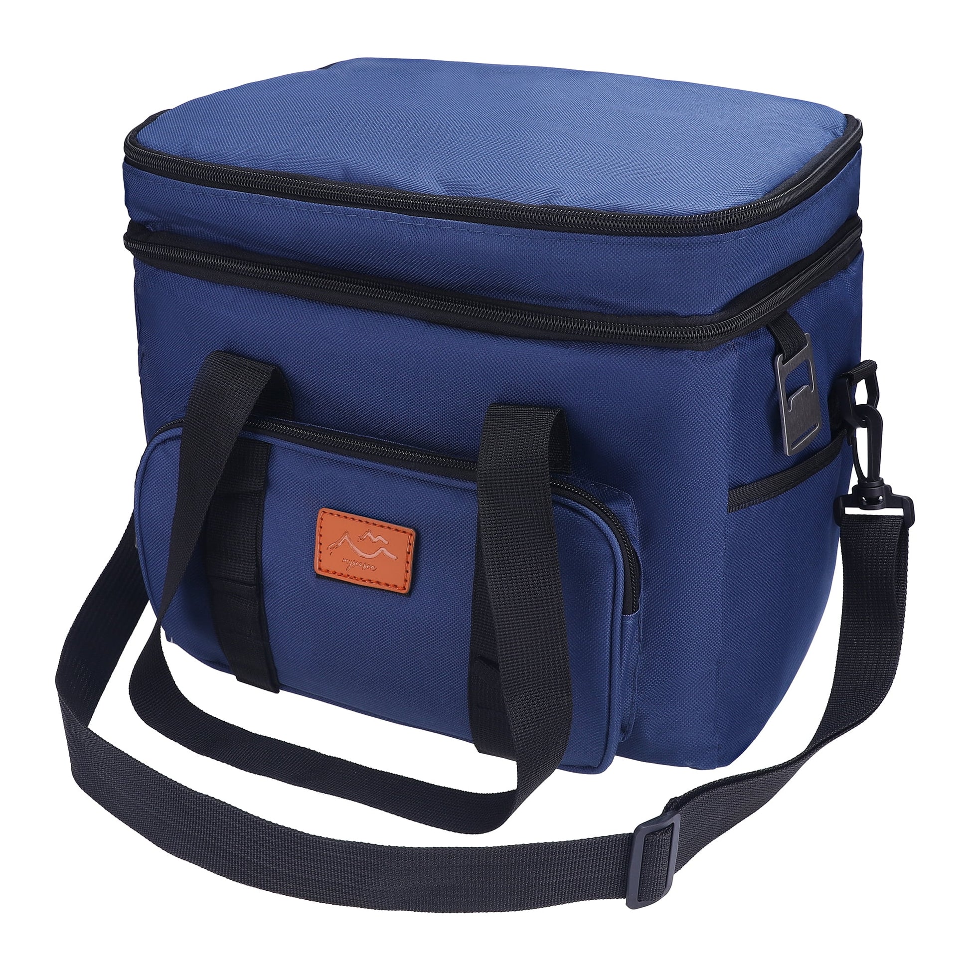 Unique Bargains Reusable Leakproof Lunch Bag for Office, Beach Navy Blue