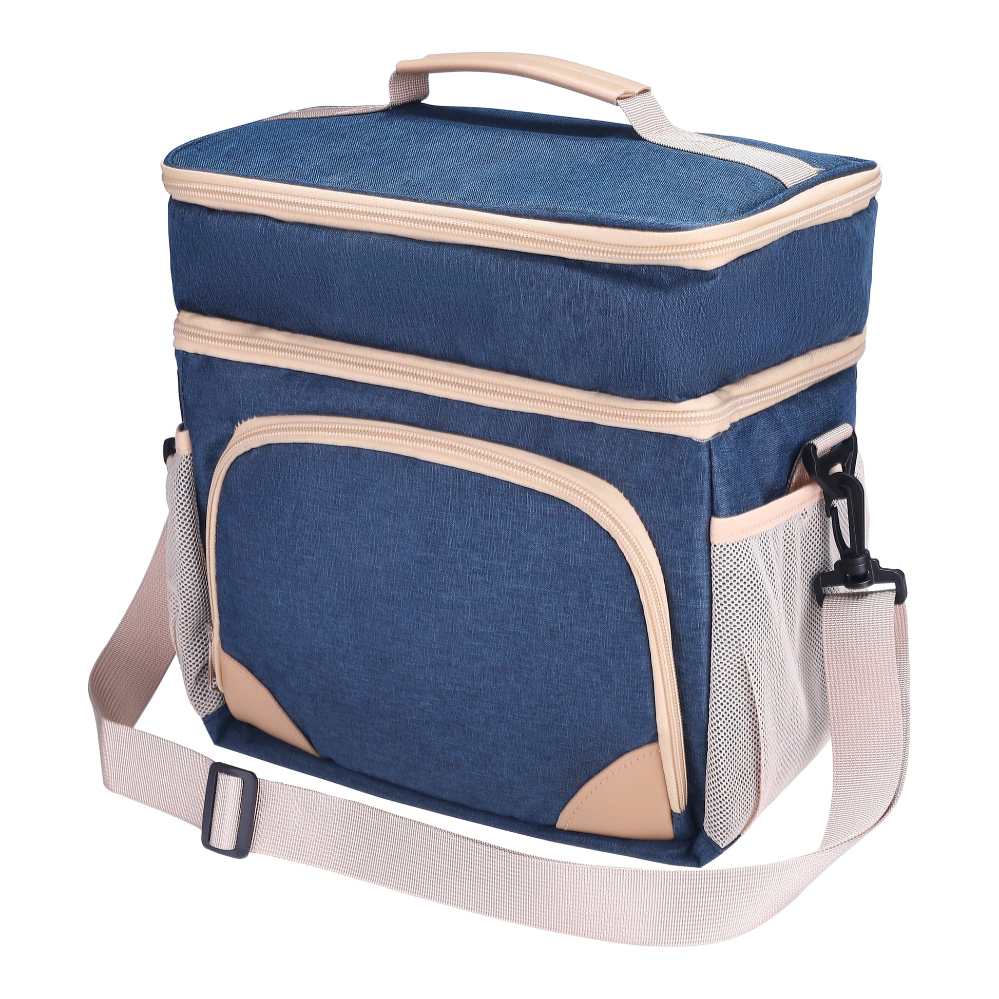 Unique Bargains Reusable Lunch Bag Insulated Lunch Bag Leakproof Lunch Box Navy Blue