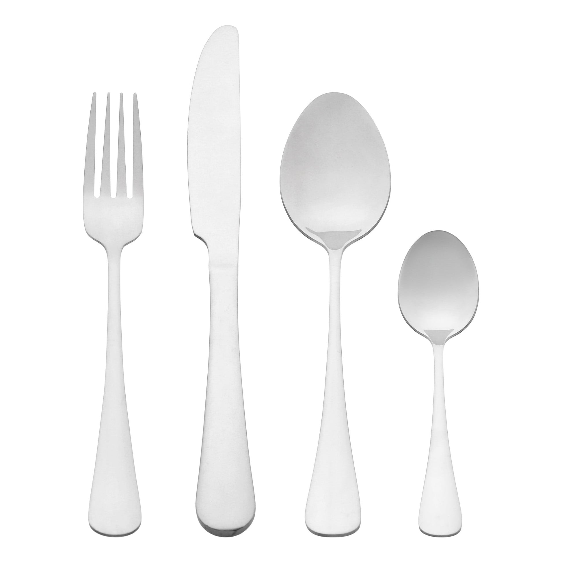 Unique Bargains Stainless Steel Flatware Set for Kitchen and Dining Silver 24 Pcs